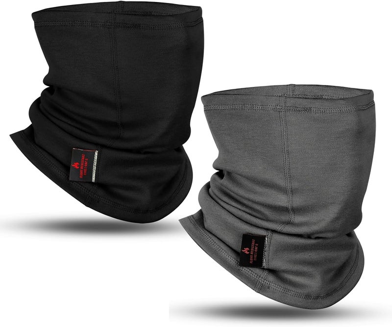 LANLFY Store قناع وجه FR للرجال CATHRC2 غطاء رقبة مقاوم للنيران 100% قطن درع لحام قوس كهربائي 12CAL - Image 1